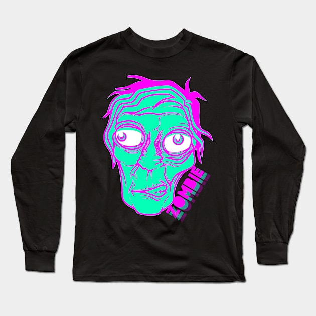 Zombie grr Long Sleeve T-Shirt by RDandI